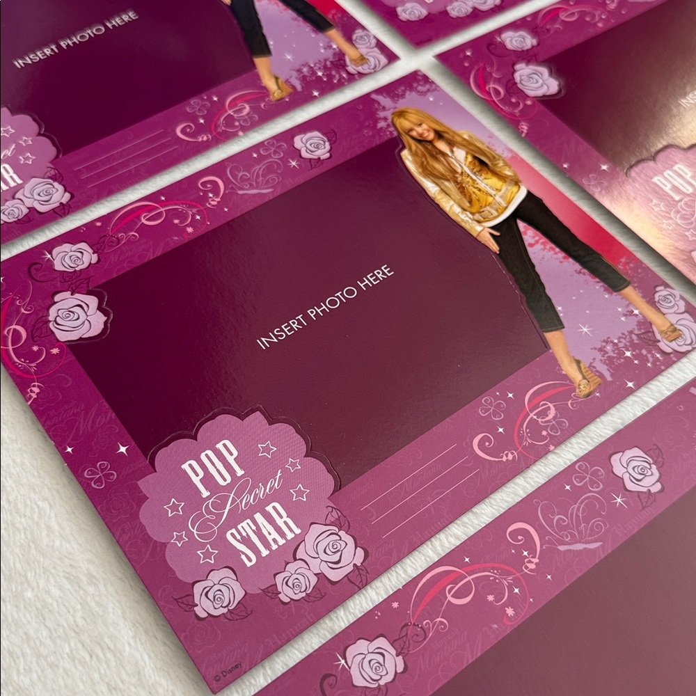 {NEW} Disney | 2009 Hannah Montana Photo Note Cards & Envelopes Set of 6 - Picture 3 of 15